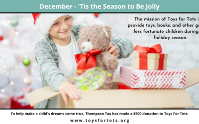 Nonprofit Spotlight: December – Toys for Tots