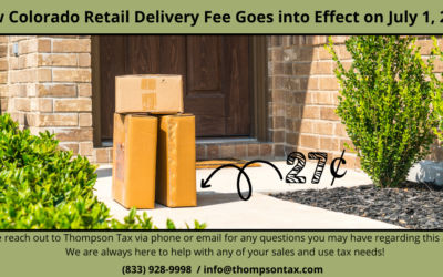 New Colorado Retail Delivery Fee Goes into Effect on July 1, 2022
