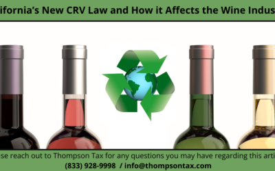 California’s New CRV Law and How it Affects the Wine Industry