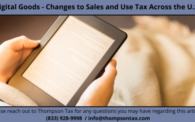 Digital Goods: Changes to Sales and Use Tax Across the U.S.