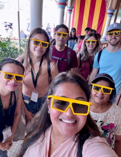 Thompson Tax Team Wearing 3D Yellow Sunglasses