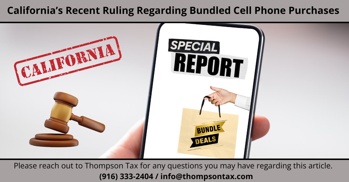 Cell Phone with the Words Special Report Bundle Deals on the Screen