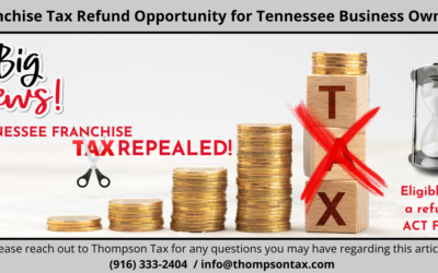 Franchise Tax Refund Opportunity for Tennessee Business Owners!