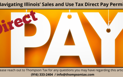 Navigating Illinois Sales and Use Tax: Current and 2025 Direct Pay Requirements