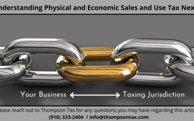 Understanding Physical and Economic Sales and Use Tax Nexus