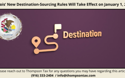 Understanding the New Destination Sourcing Rules for Illinois Sales and Use Tax