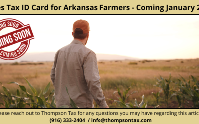Arkansas Introduces Farmer Sales Tax Identification Card for Exemption Purposes – Effective January 1, 2026