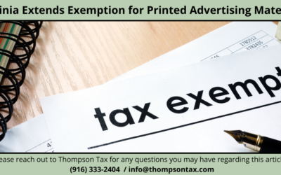 Virginia Extends Sales and Use Tax Exemption for Advertising Printed Materials to 2028