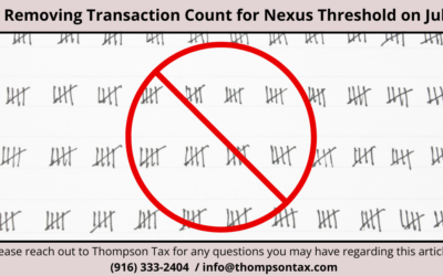 Utah Sales and Use Tax Update: Transaction Threshold Repealed for Economic Nexus