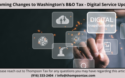 Washington B&O & Digital Services: Key Changes Effective October 1, 2025