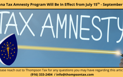 Stay Tuned: Indiana Announces Tax Amnesty Program Coming July 2026