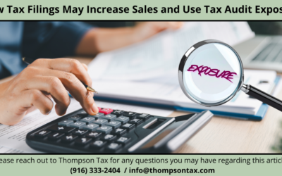 How Tax Filings Are Increasingly Creating Sales Tax Audit Exposure