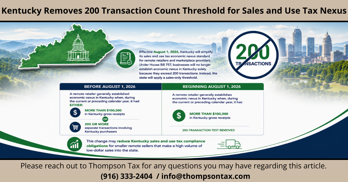 kentucky economic nexus threshold update